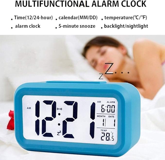 **"LumiTime™ Smart Digital Alarm Clock – Wake Up in Style!"** ⏰✨