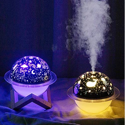 **"AuraMist™ Projector Humidifier – Soothing Mist with Mesmerizing Lights!"** 💨✨