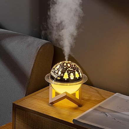 **"AuraMist™ Projector Humidifier – Soothing Mist with Mesmerizing Lights!"** 💨✨