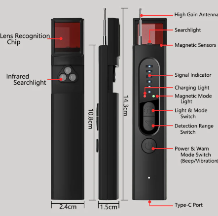 **"SpyShield™ Hidden Camera Detector – Your Privacy, Protected!"** 🔍🚨