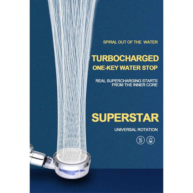 **"TurboFlow™ High-Pressure Shower Head – Power, Luxury & Spa-Like Experience!"** 🚿✨